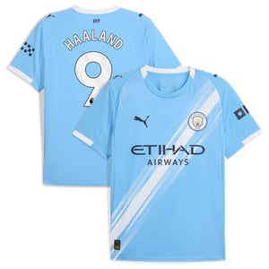 Maillot Manchester City PUMA Domicile 2025-26 avec flocage Haaland 9, vue 1