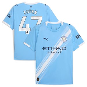 Maillot Manchester City PUMA Domicile 2025-26 avec flocage Foden 47, vue 2