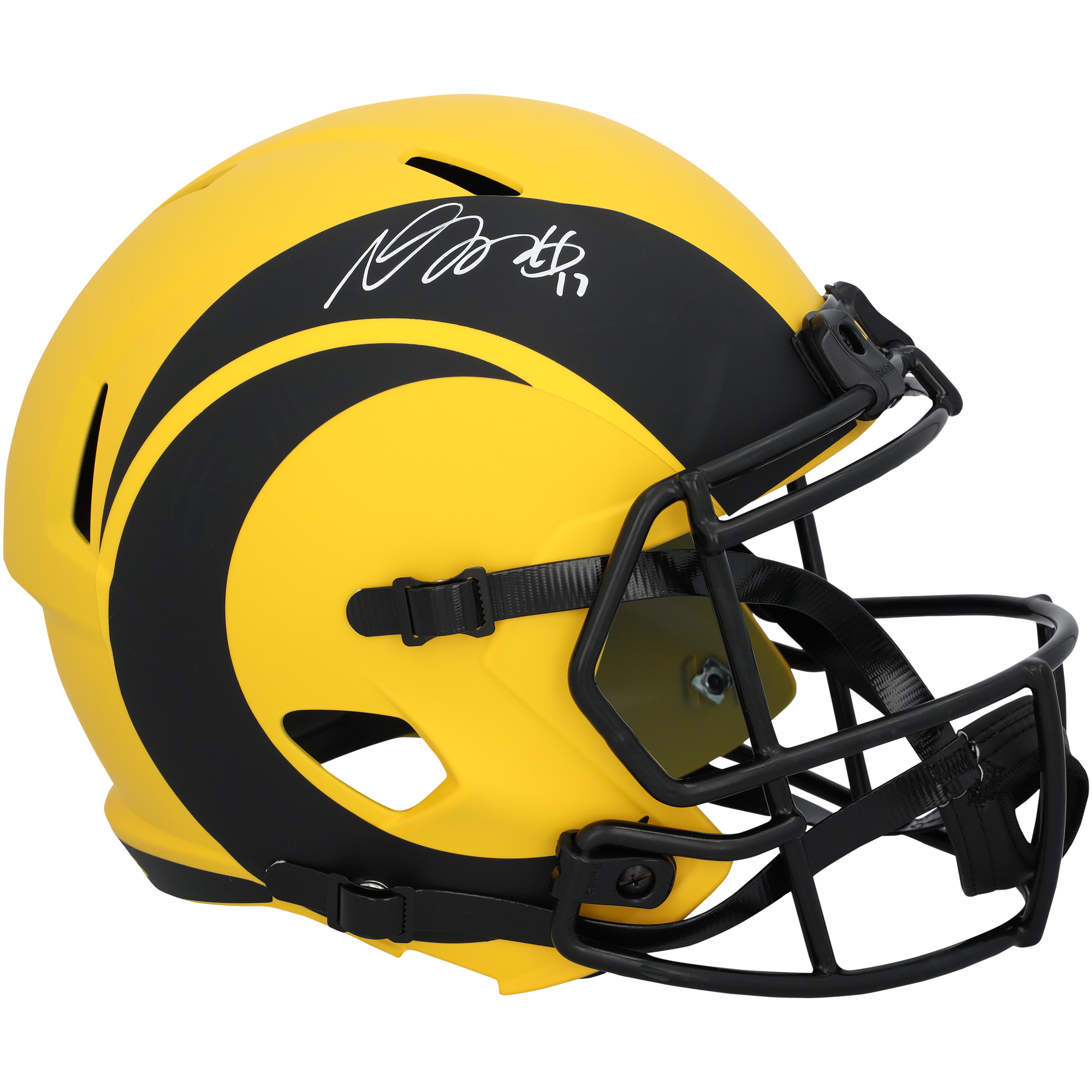 Davante Adams Los Angeles Rams Autographed Riddell Rave Speed Replica Helmet