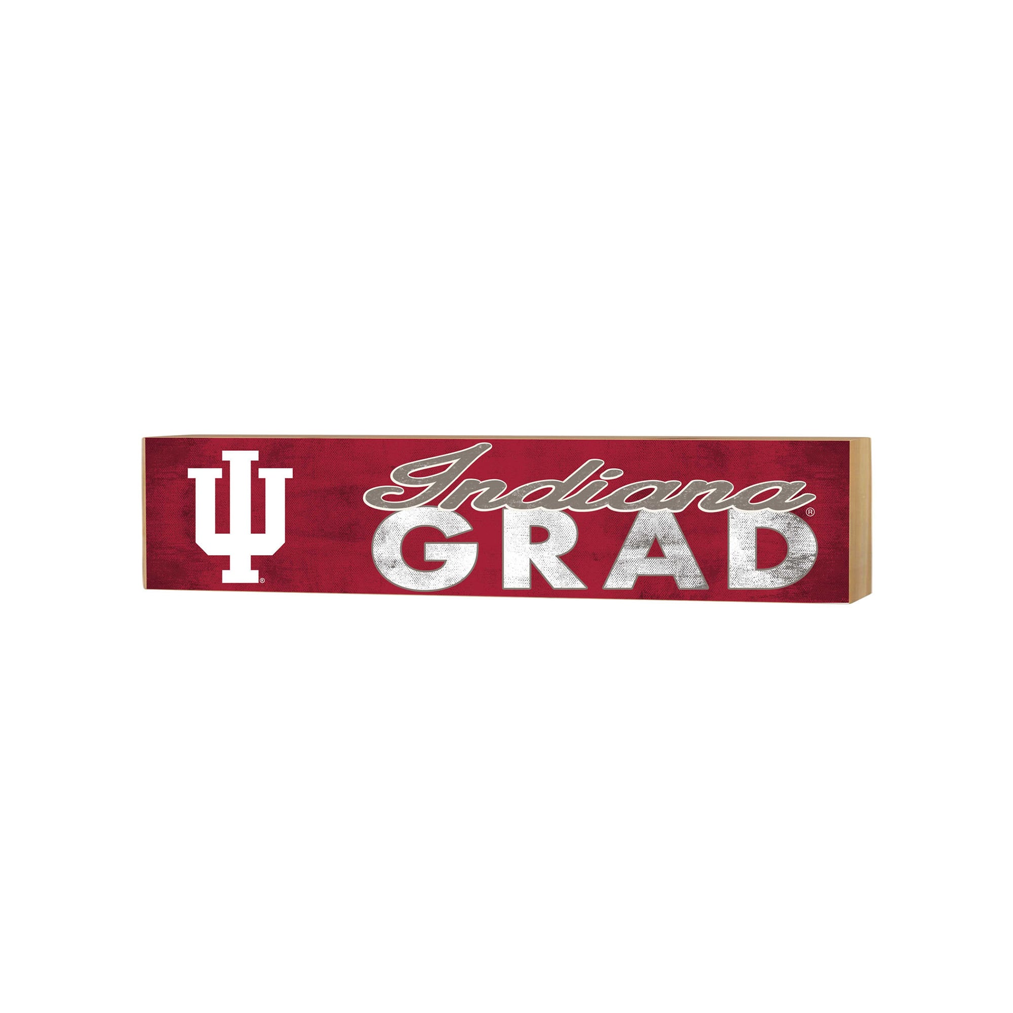 Indiana Hoosiers 3" x 13" Grad Block Sign