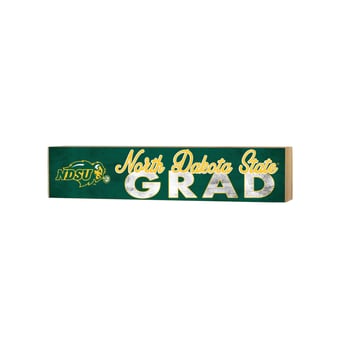 NDSU Bison 3" x 13" Grad Block Sign