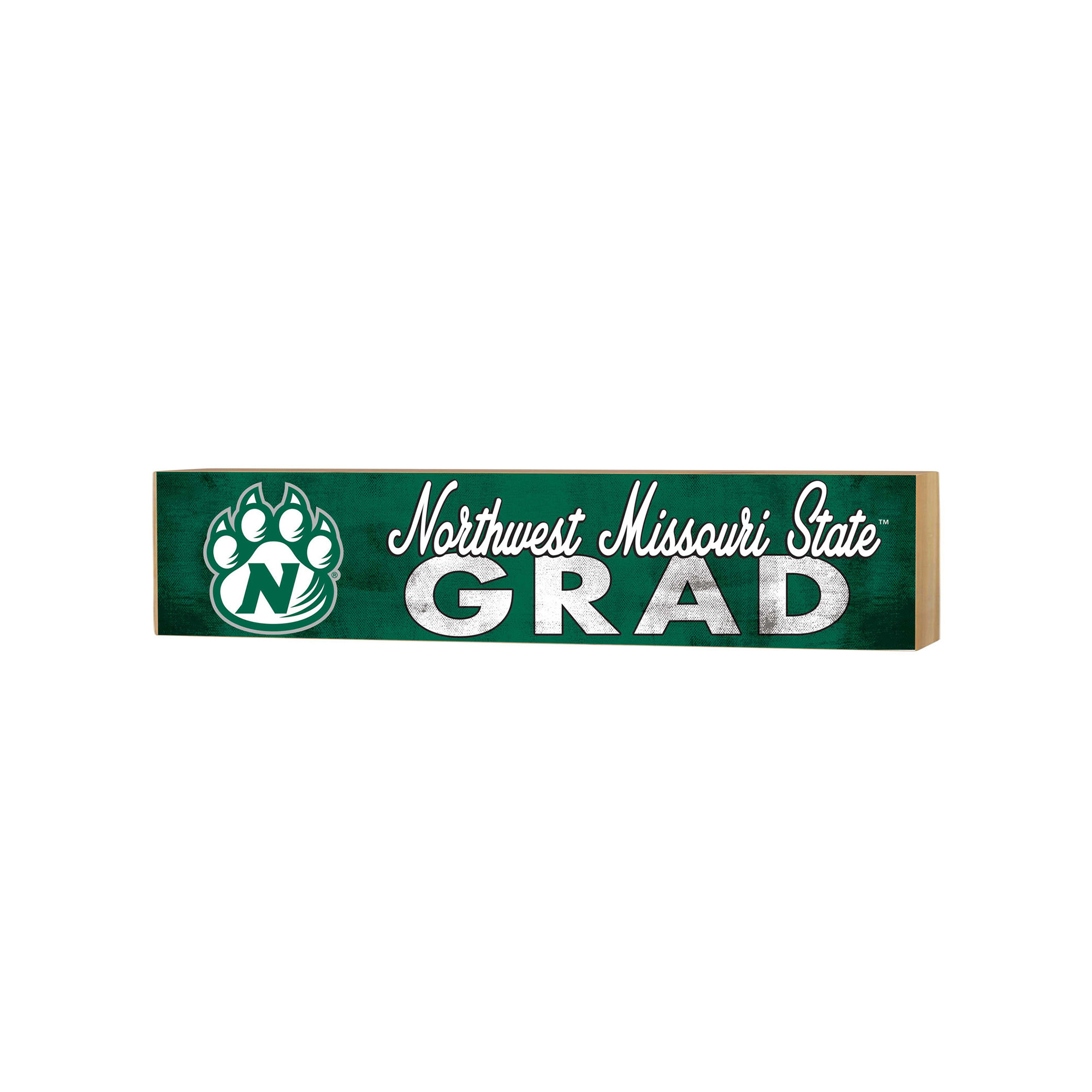 Northwest Missouri State Bearcats 3" x 13" Grad Block Sign