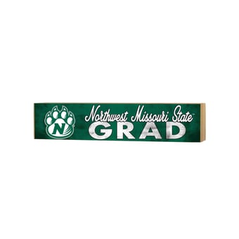 Northwest Missouri State Bearcats 3" x 13" Grad Block Sign