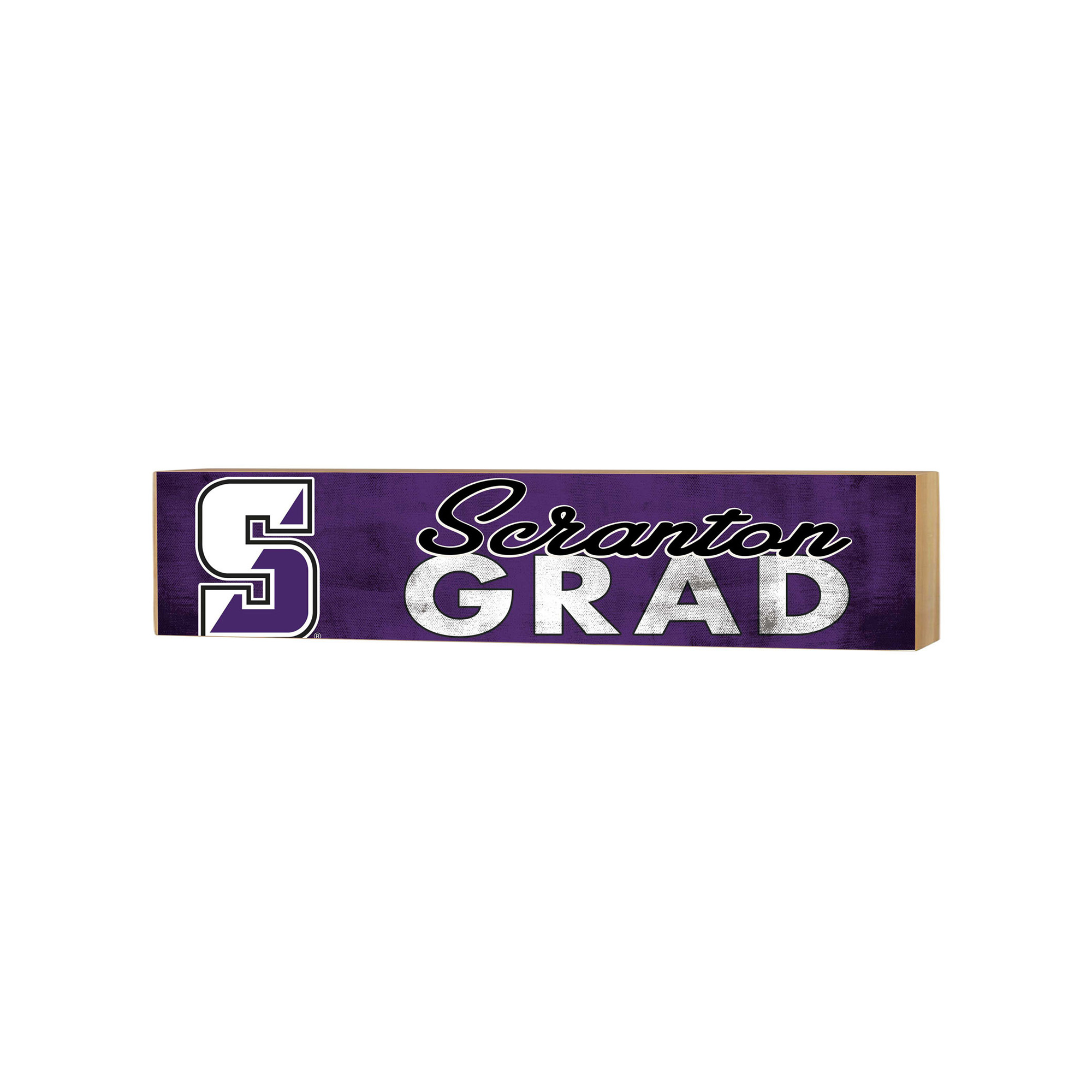 Scranton Univ Royals 3" x 13" Grad Block Sign