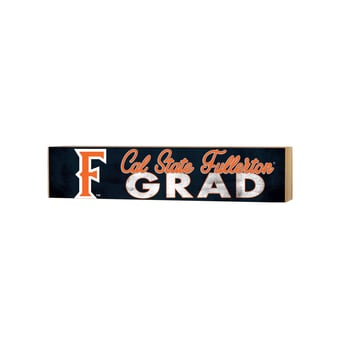 Cal State Fullerton Titans 3" x 13" Grad Block Sign