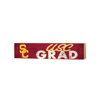 USC Trojans 3" x 13" Grad Block Sign