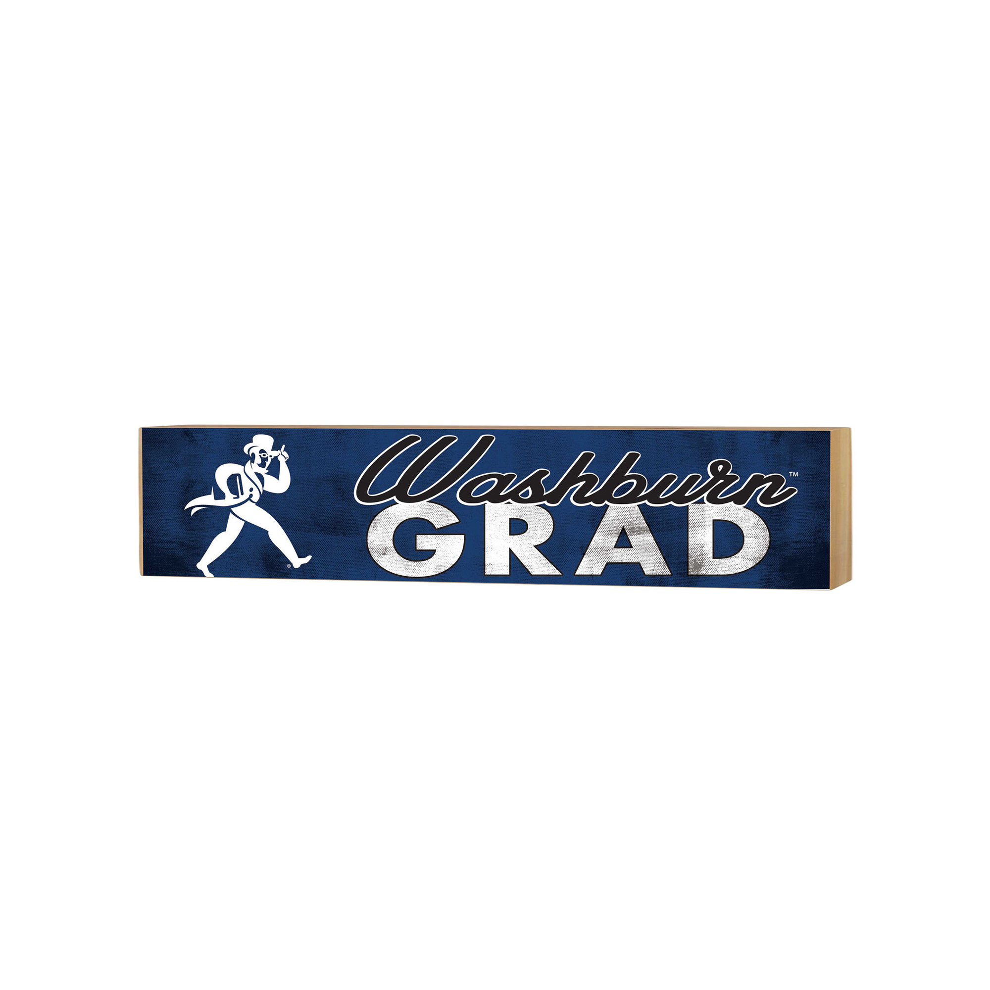 Washburn Ichabods 3" x 13" Grad Block Sign