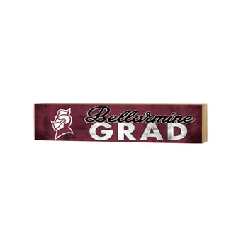 Bellarmine Knights 3" x 13" Grad Block Sign