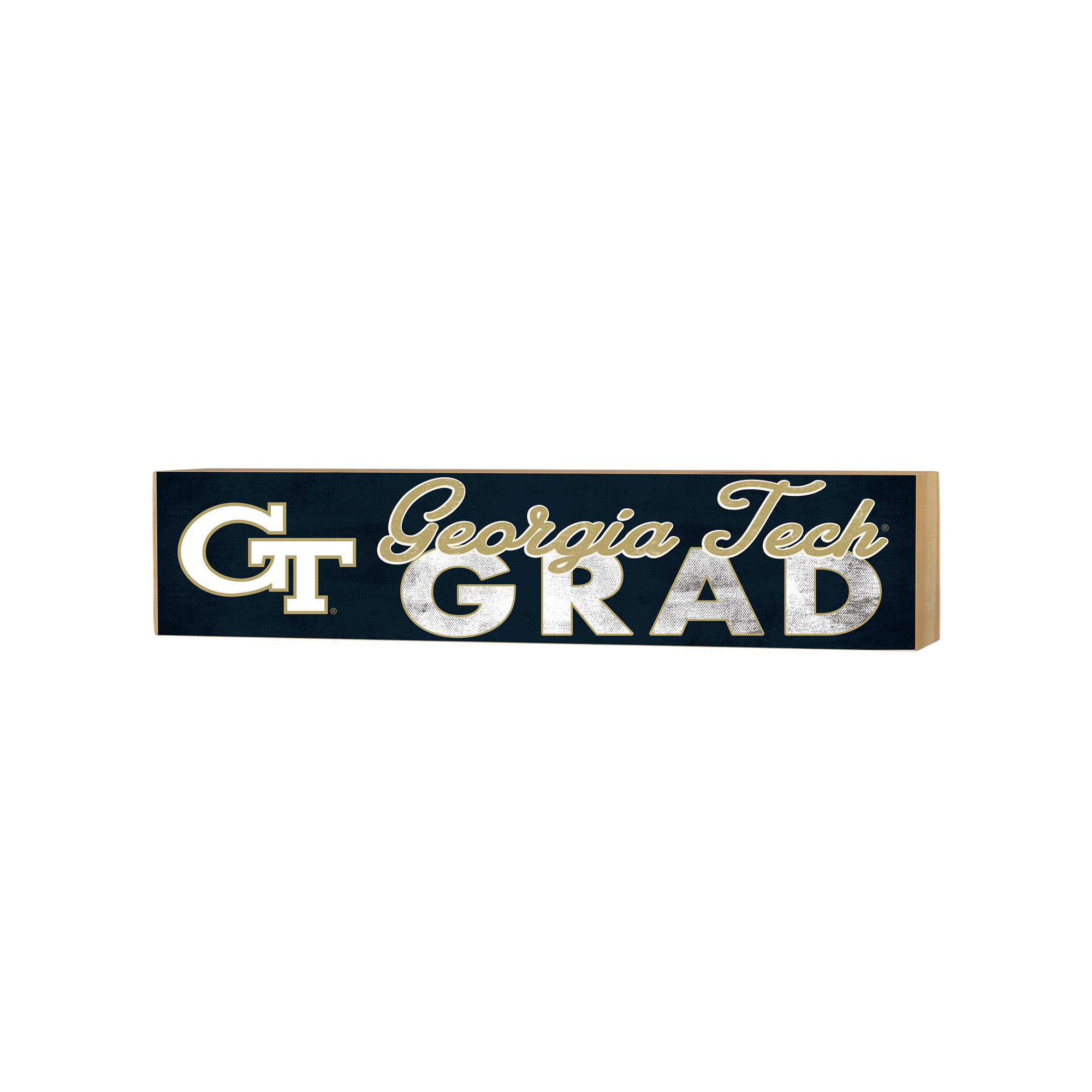 Georgia Tech Yellow Jackets 3" x 13" Grad Block Sign