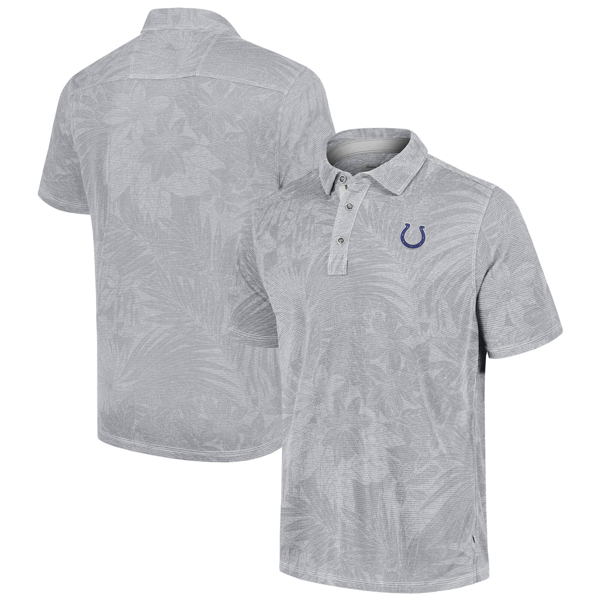 Men's Tommy Bahama Gray Indianapolis Colts Sport Santiago Paradise Polo