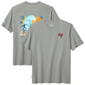 Men's Tommy Bahama  Gray Tampa Bay Buccaneers Huddle & Hang Tens T-Shirt