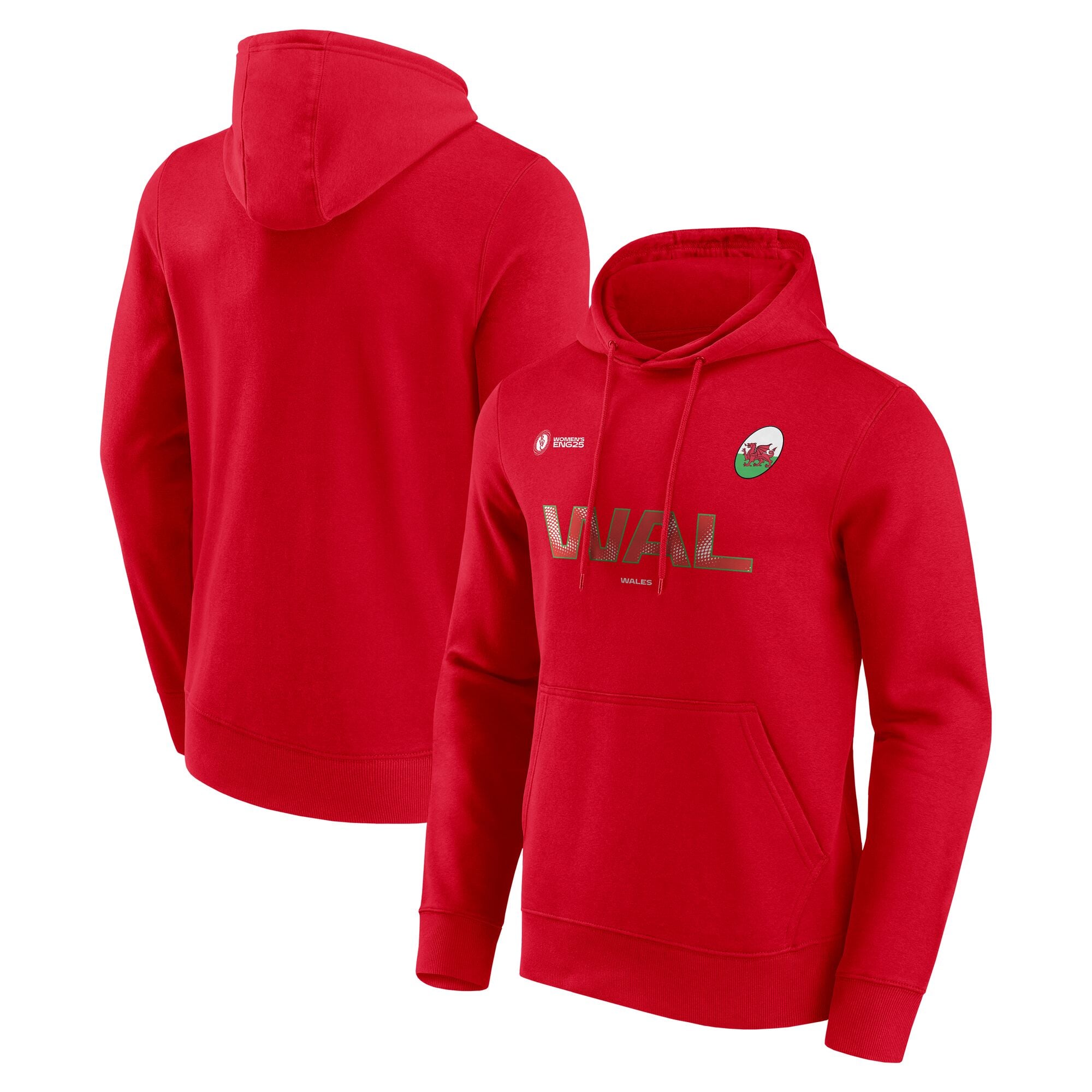 Felpa con cappuccio Supporter Coppa del Mondo di Rugby 2025 da donna - Galles