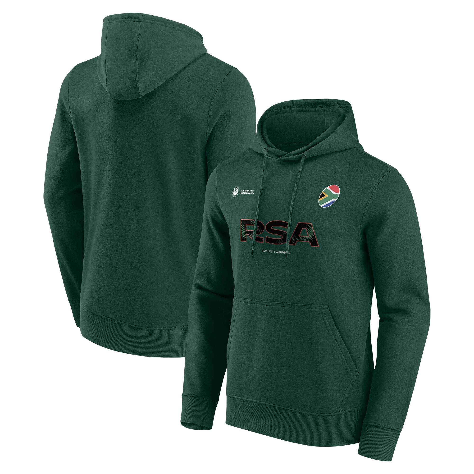 Felpa con cappuccio da donna per tifosi della Coppa del Mondo di Rugby 2025 - Sudafrica