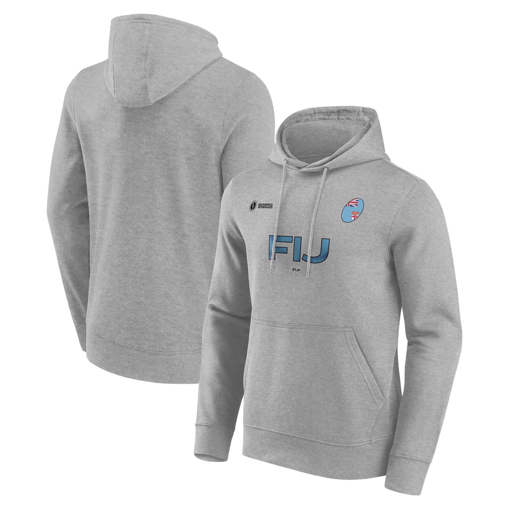 Felpa con cappuccio da donna per tifosi della Coppa del Mondo di Rugby 2025 - Figi