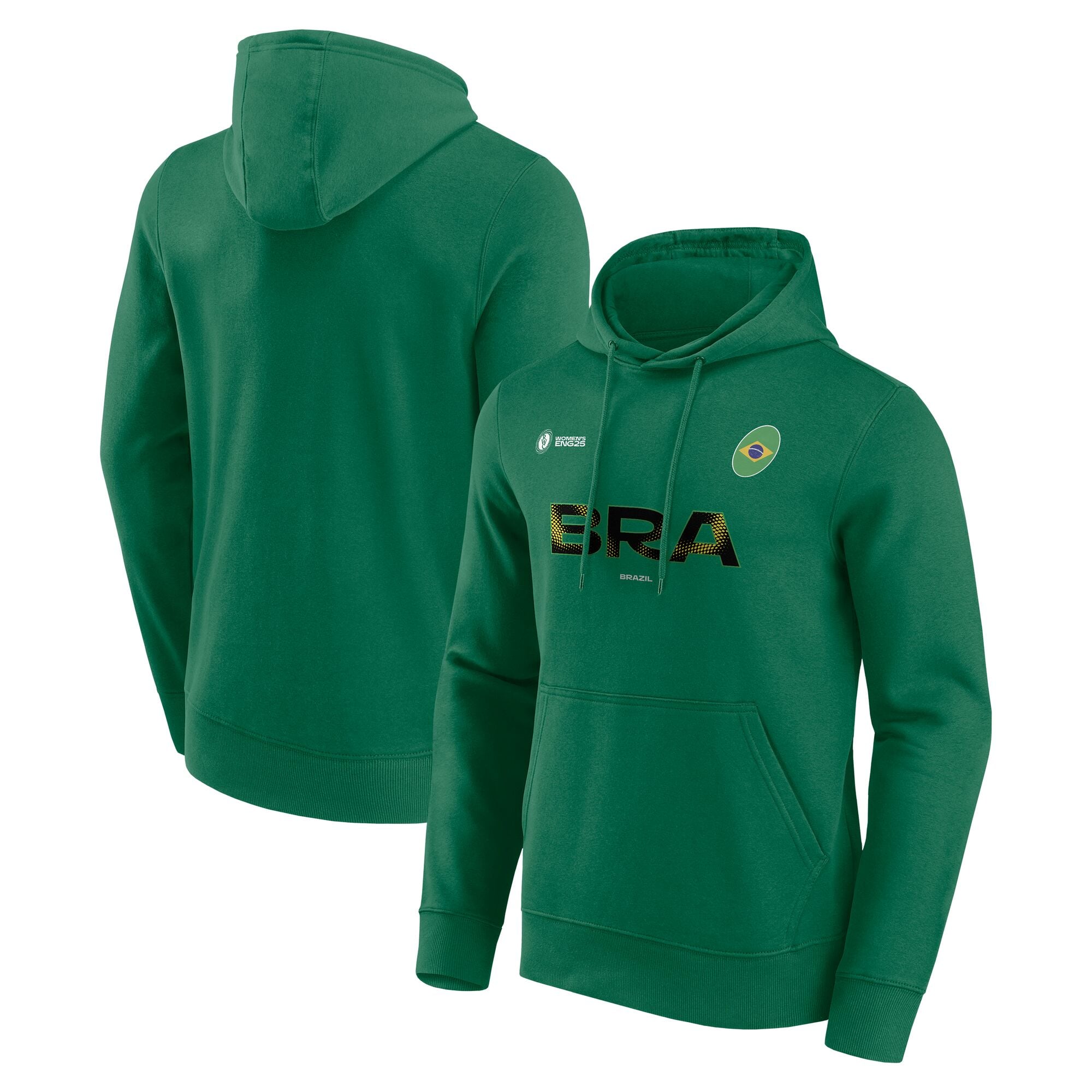 Felpa con cappuccio da donna per tifosi della Coppa del Mondo di Rugby 2025 - Brasile