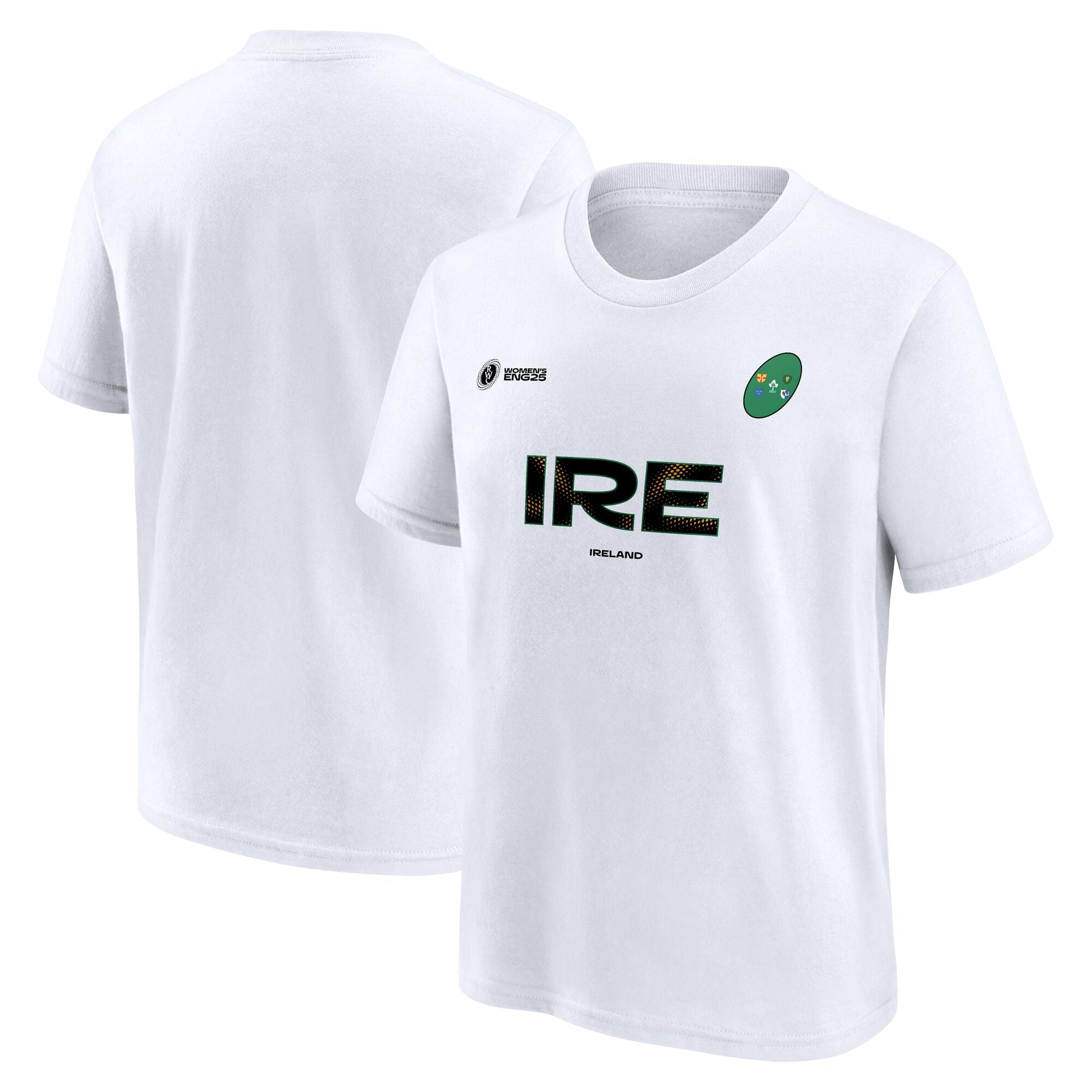 T-shirt grafica "Tifoso" da donna per la Coppa del Mondo di Rugby 2025 - Irlanda - Junior