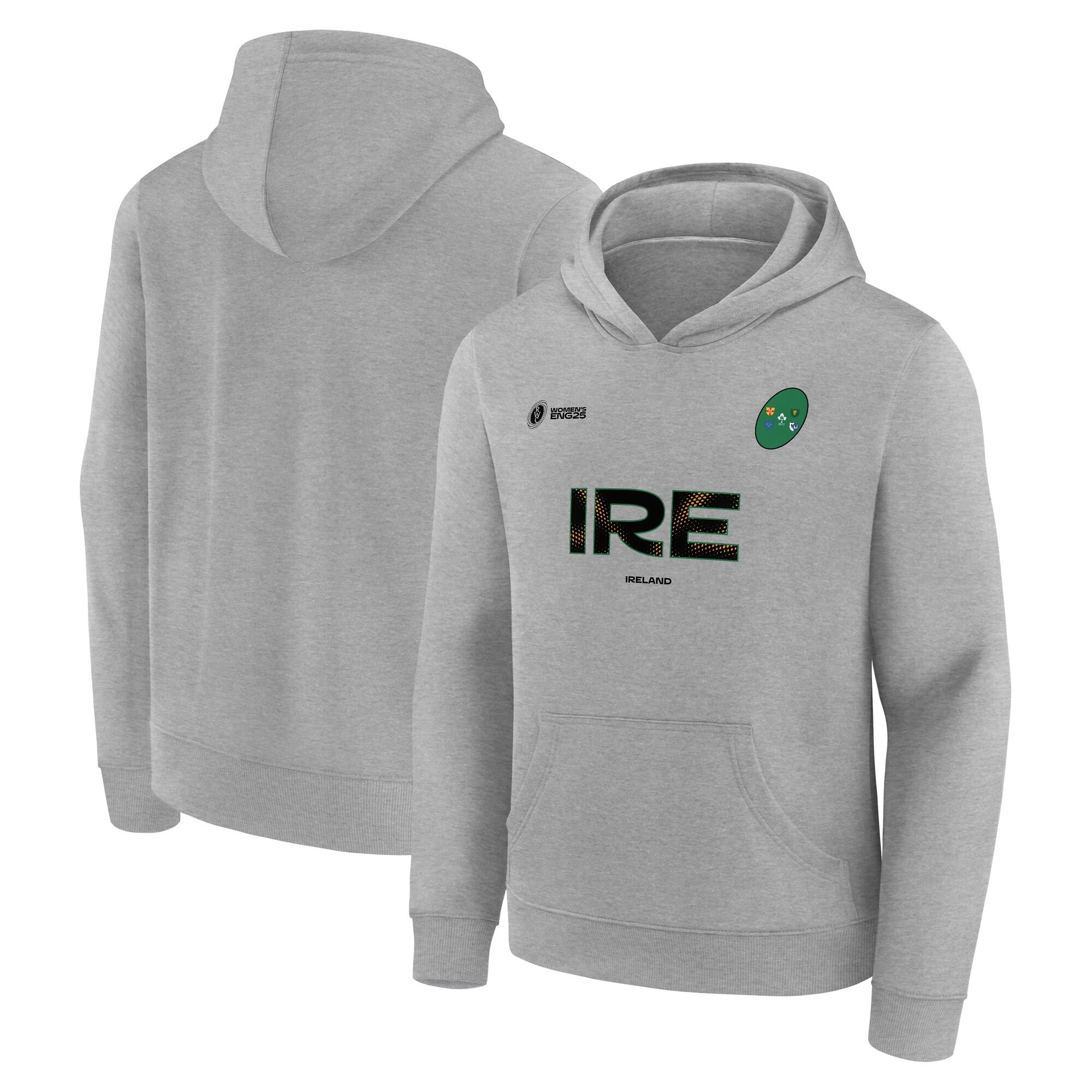 Felpa con cappuccio da donna per tifosi della Coppa del Mondo di Rugby 2025 - Irlanda - Junior
