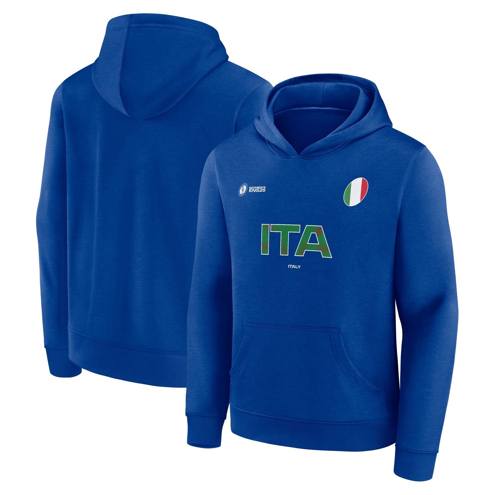 Felpa con cappuccio "Tifoso" da donna per la Coppa del Mondo di Rugby 2025 - Italia - Junior
