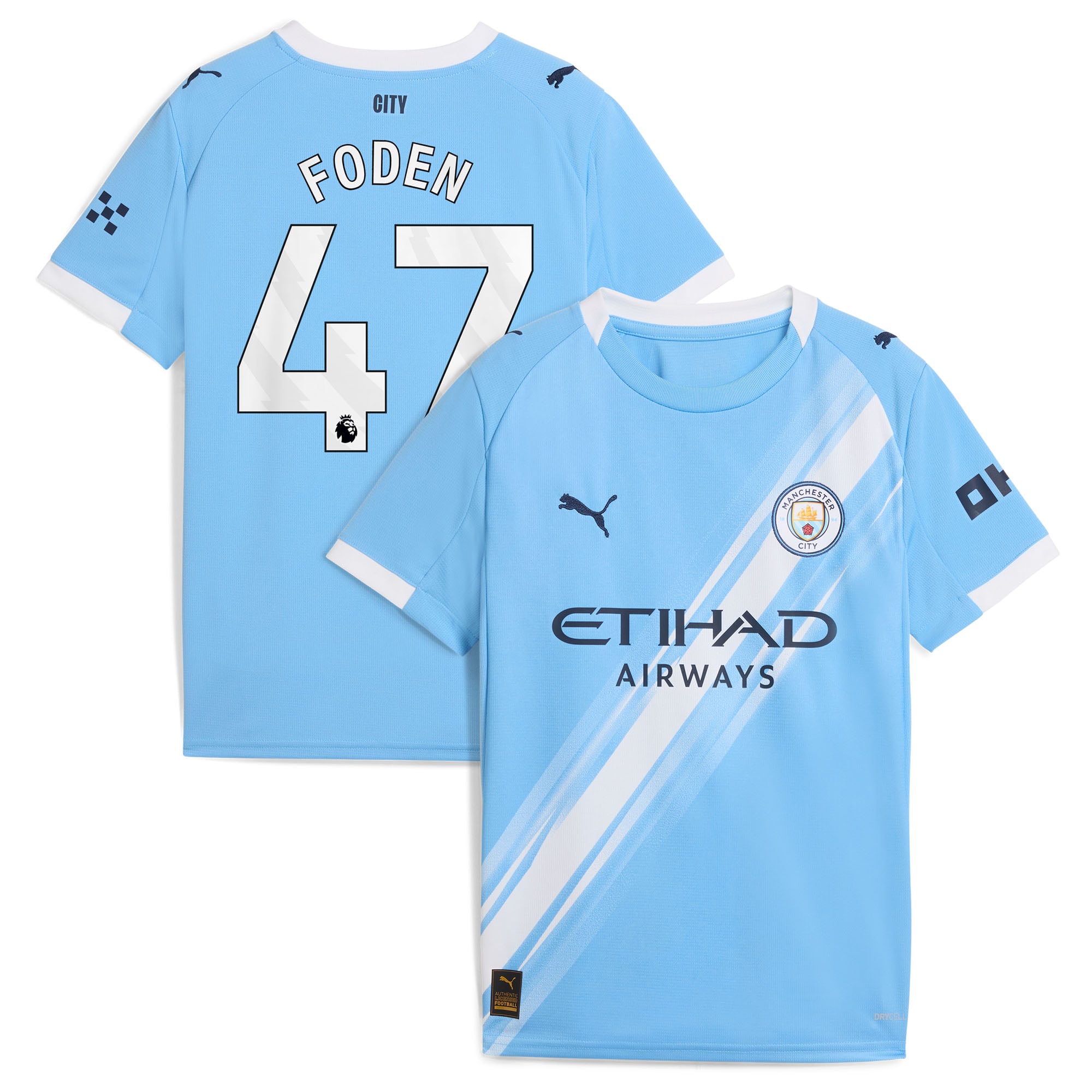 Maillot Manchester City PUMA Domicile 2025-26 - Enfant avec flocage Foden 47