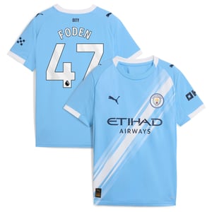 Maillot Manchester City PUMA Domicile 2025-26 - Enfant avec flocage Foden 47, vue 1