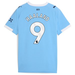 Maillot Manchester City PUMA Domicile 2025-26 - Enfant avec flocage Haaland 9, vue 4