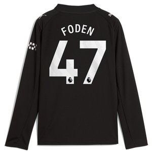 Maillot Manchester City Extérieur PUMA - Manches Longues - Enfant avec flocage Foden 47, vue 4