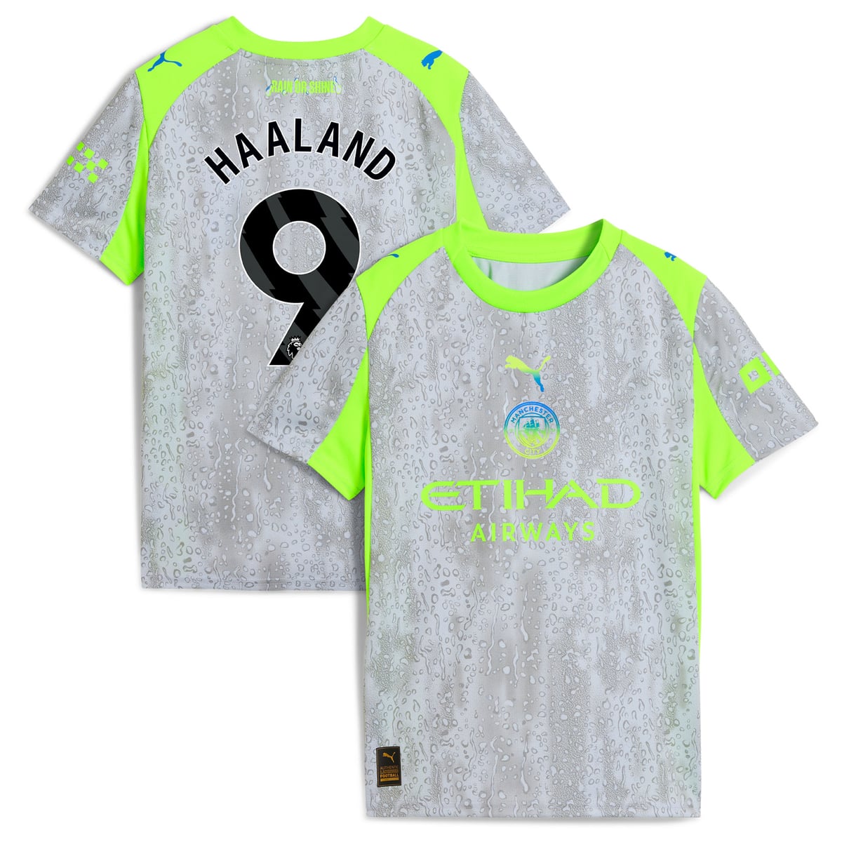 Maillot Manchester City PUMA Third 2025-26 - Enfant avec flocage Haaland 9