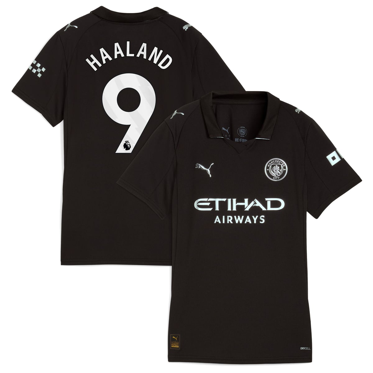 Maillot Manchester City Extérieur PUMA - Femme avec flocage Haaland 9