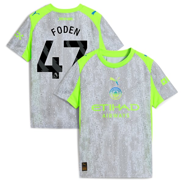 Maillot Manchester City PUMA Third 2025-26 - Enfant avec flocage Foden 47