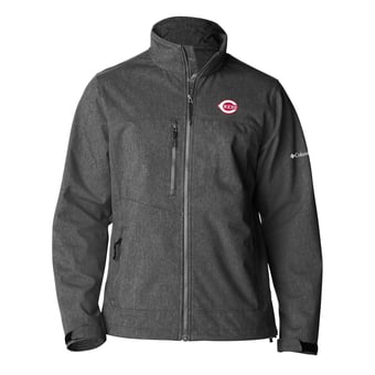Men's Columbia  Gray Cincinnati Reds Ascender II Full-Zip Softshell Jacket