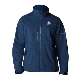 Men's Columbia  Navy Washington Nationals Ascender II Full-Zip Softshell Jacket