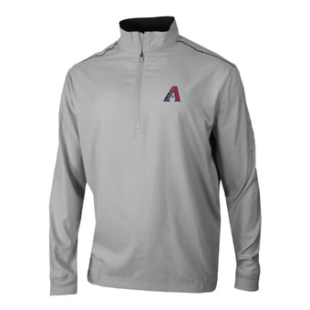 Men's Columbia Gray Arizona Diamondbacks Omni-Wick Bogey's Paradise Quarter-Zip Pullover