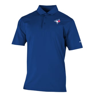 Men's Columbia  Royal Toronto Blue Jays Omni-Wick Double Hit Polo