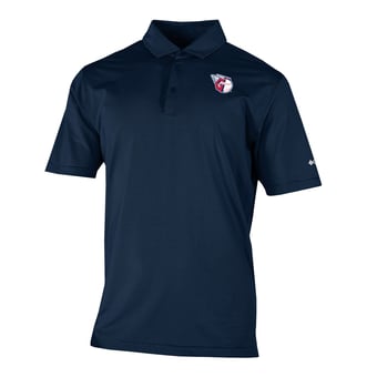 Men's Columbia  Navy Cleveland Guardians Omni-Wick Double Hit Polo
