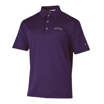 Men's Columbia  Purple Colorado Rockies Sand Tee Polo