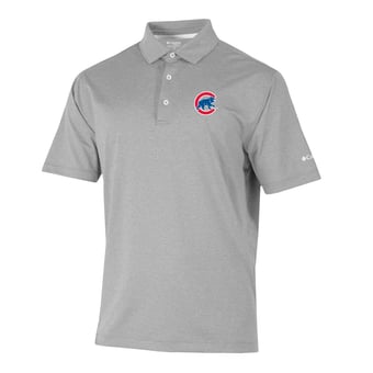 Men's Columbia  Gray Chicago Cubs Sand Tee Polo