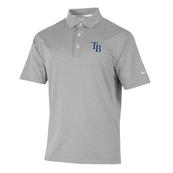 Men's Columbia  Gray Tampa Bay Rays Sand Tee Polo