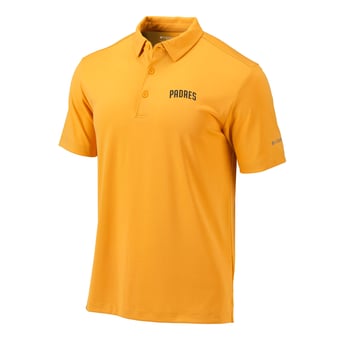 Men's Columbia  Gold San Diego Padres Omni-Wick Drive Polo
