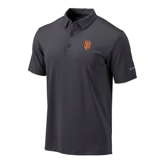 Men's Columbia  Gray San Francisco Giants Omni-Wick Drive Polo