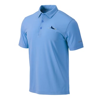 Men's Columbia  Light Blue Tampa Bay Rays Omni-Wick Drive Polo