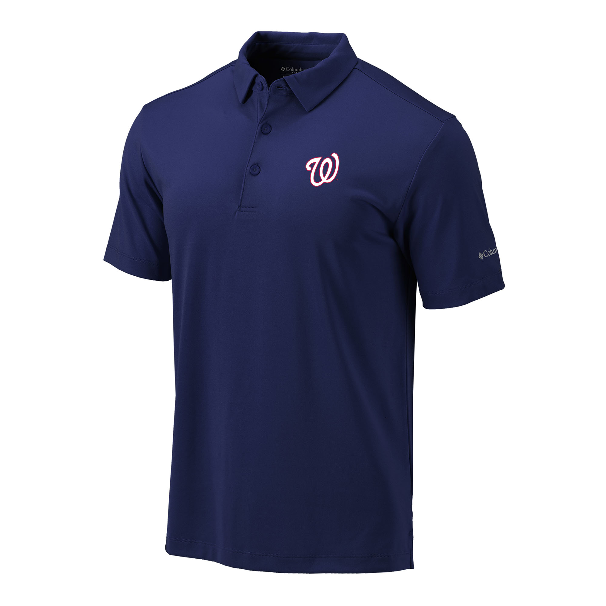 Men’s Columbia Navy Washington Nationals Omni-Wick Drive Polo Men’s Columbia Navy Washington Nationals Omni-Wick Drive Polo