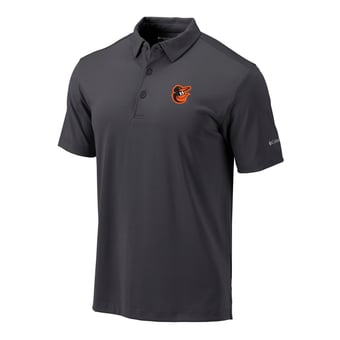 Men's Columbia  Gray Baltimore Orioles Omni-Wick Drive Polo