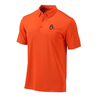 Men's Columbia  Orange Baltimore Orioles Omni-Wick Drive Polo