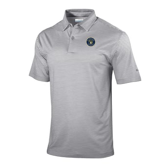 Men's Columbia  Gray Milwaukee Brewers Omni-Wick Golden Hills Polo