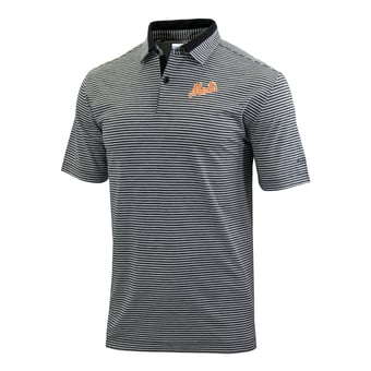 Men's Columbia  Black New York Mets Omni-Wick Golden Hills Polo