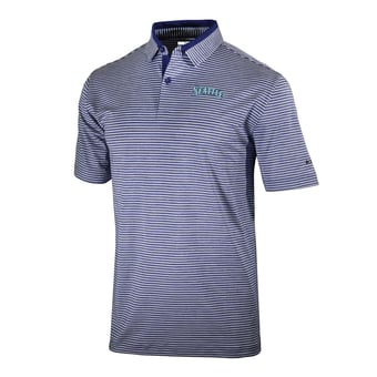 Men's Columbia  Navy Seattle Mariners Omni-Wick Golden Hills Polo