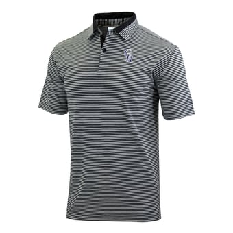 Men's Columbia  Black Colorado Rockies Omni-Wick Golden Hills Polo