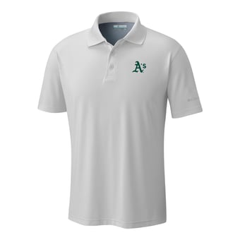 Men's Columbia  White Athletics Omni-Wick Low Drag Offshore Polo