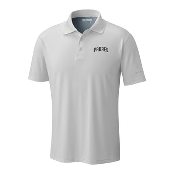 Men's Columbia  White San Diego Padres Omni-Wick Low Drag Offshore Polo