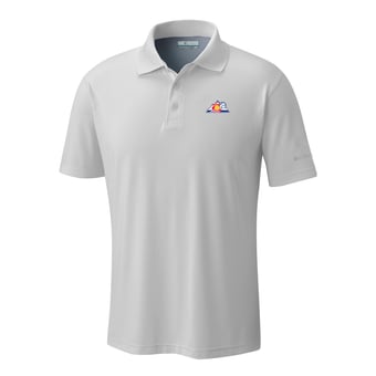 Men's Columbia  White Colorado Rockies Omni-Wick Low Drag Offshore Polo